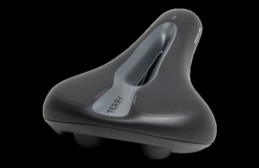 Terry Fisio Women Damensattel schwarz – Ansicht schräg von hinten