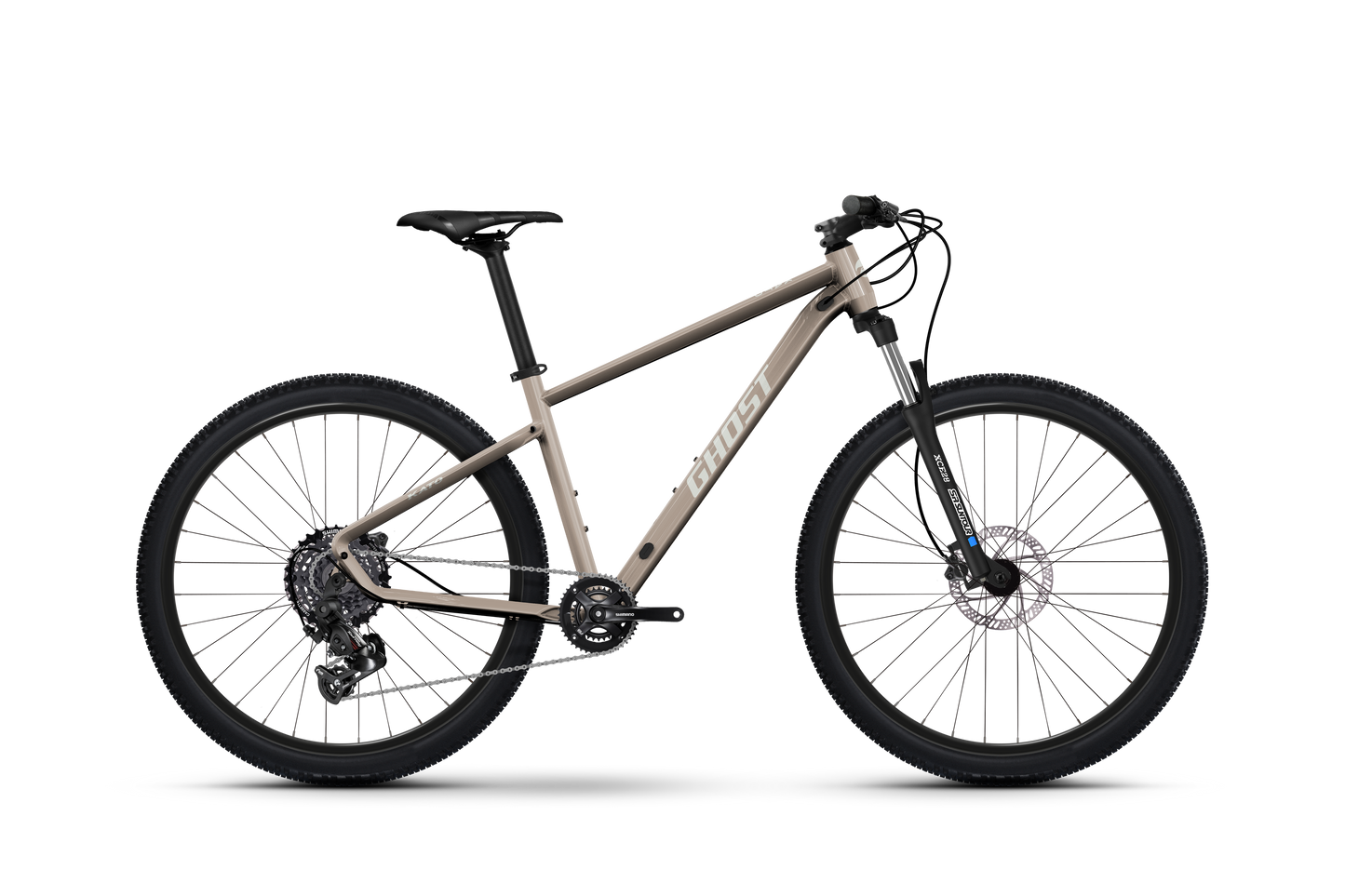 Ghost KATO 29 C1 Hardtail Mountainbike 2026 in Ice Rose Chilly White, Seitenansicht