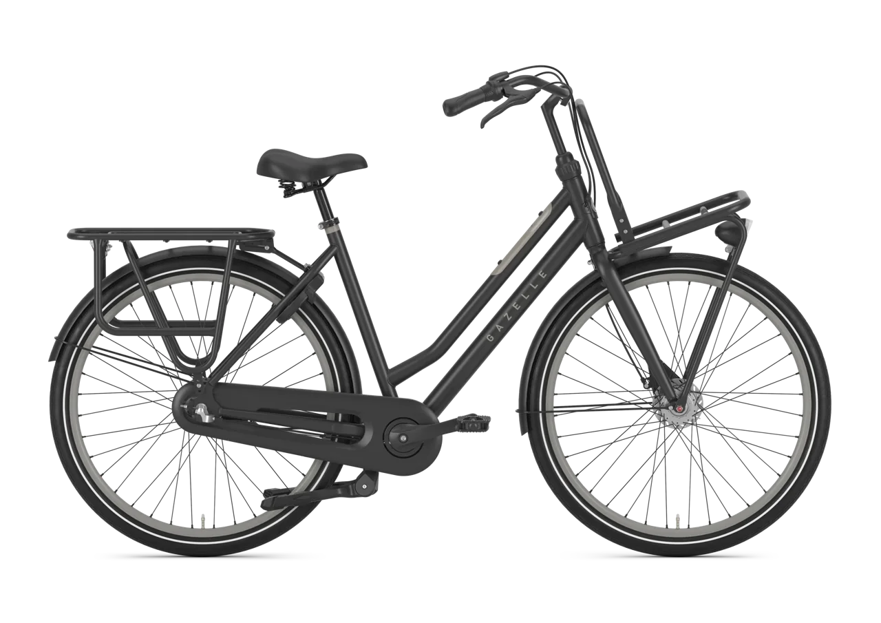 Gazelle HeavyDutyNL 3-Gang Damenrad – Nabendynamo & Nexus – Black – Cycle-Lounge