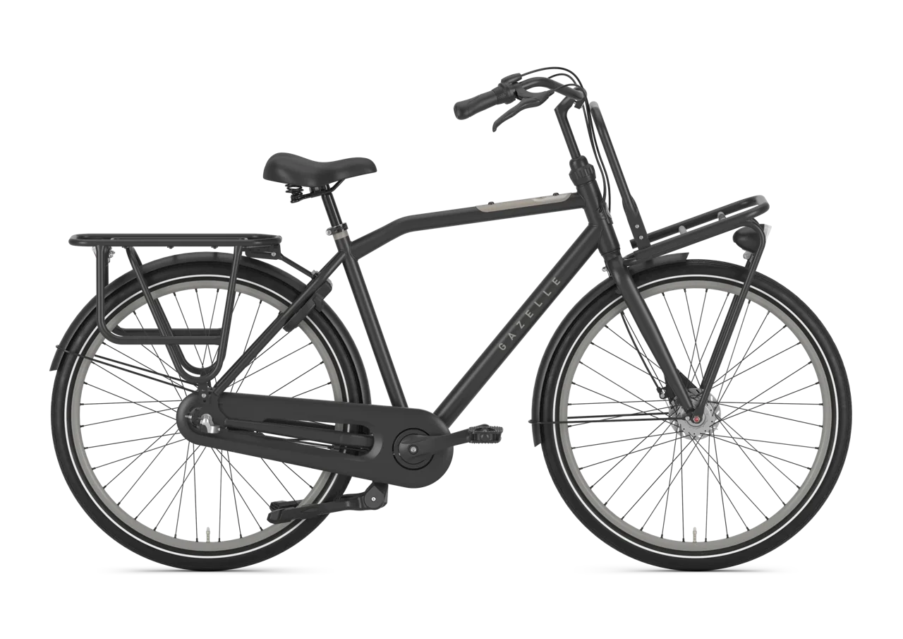 Gazelle HeavyDutyNL 3-Gang Herrenrad – Nabendynamo & Nexus – Black – Cycle-Lounge