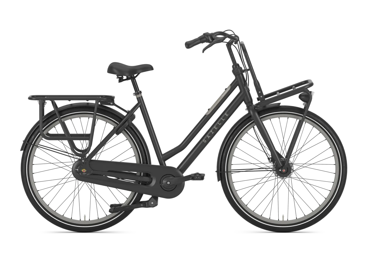 Gazelle HeavyDutyNL 7-Gang Damenrad – Nabendynamo & Nexus – Black – Cycle-Lounge