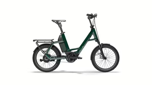 QiO Compact CXNINEx E-Bike in Forest Green – Tiefeinsteiger mit 800 Wh Akku