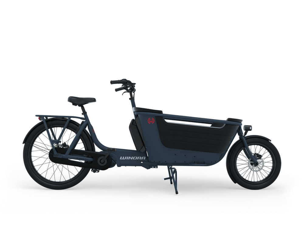 Winora F.U.B. 2W - Lastenrad - Navy matt - inkl. Regenverdeck
