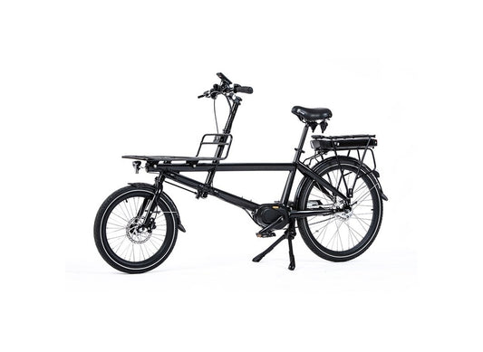 Cargobike Delivery E-Lastenrad Zweirad für Lieferdienste – Gesamtansicht mit Frontträger