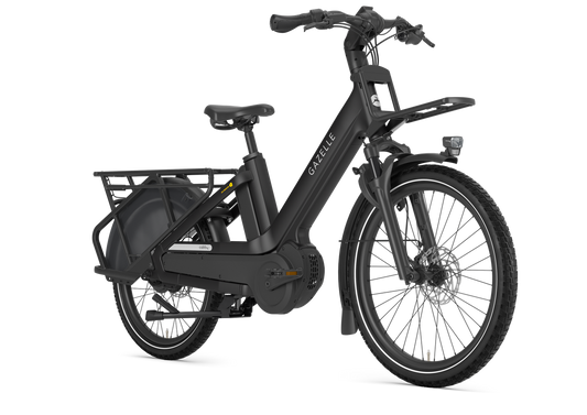 Gazelle Cabby C380 L Black Matt – Detailansicht Transportbereich