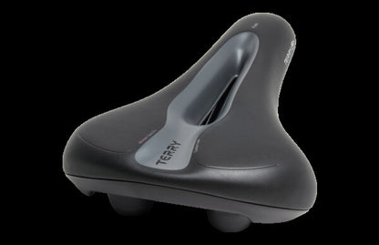 Terry Fisio Women Damensattel schwarz – Ansicht schräg von hinten