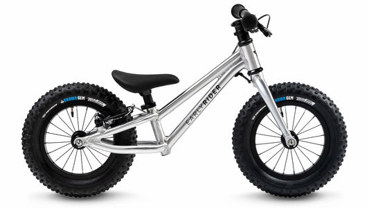 Early Rider Big Foot 12 Zoll Kinderlaufrad – Brushed Aluminium