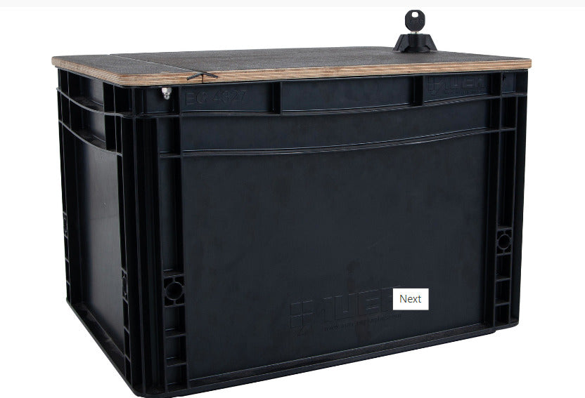 CHIKE Transportbox - Eurobox links und rechts, mit Deckel, abschließbar