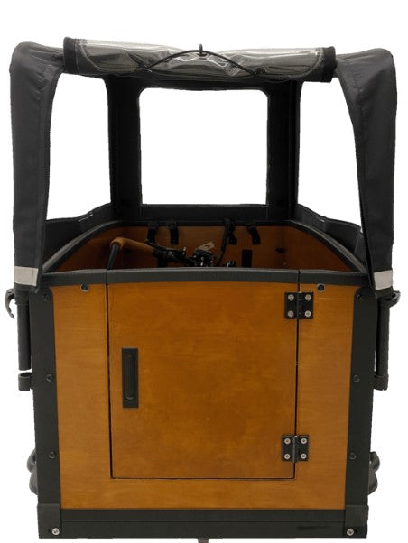 Cangoo Noon Lastenrad Premium Regenverdeck - schwarz