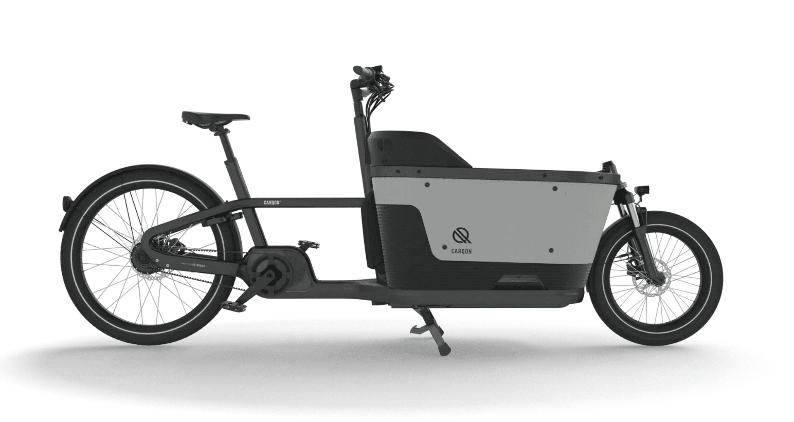 Carqon Cruise Smart E2 Lastenrad in Schwarz, Modell 2026