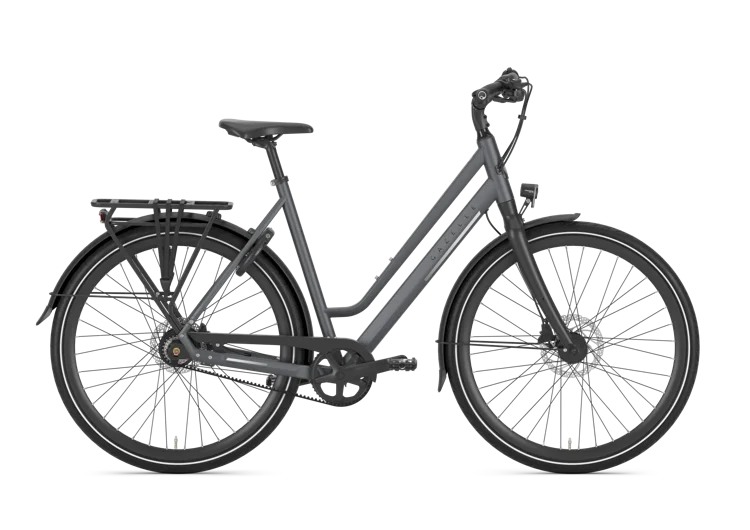 Gazelle Chamonix S11 28 Zoll Herrenrad Cloud Grey Matt – Seitenansicht