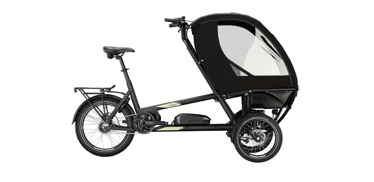 CHIKE e-Kids SE Elektro-Lastenrad Schwarz – Ansicht 1