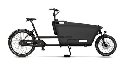 Dolly Joy Lastenrad in Black Graphite, Studioaufnahme