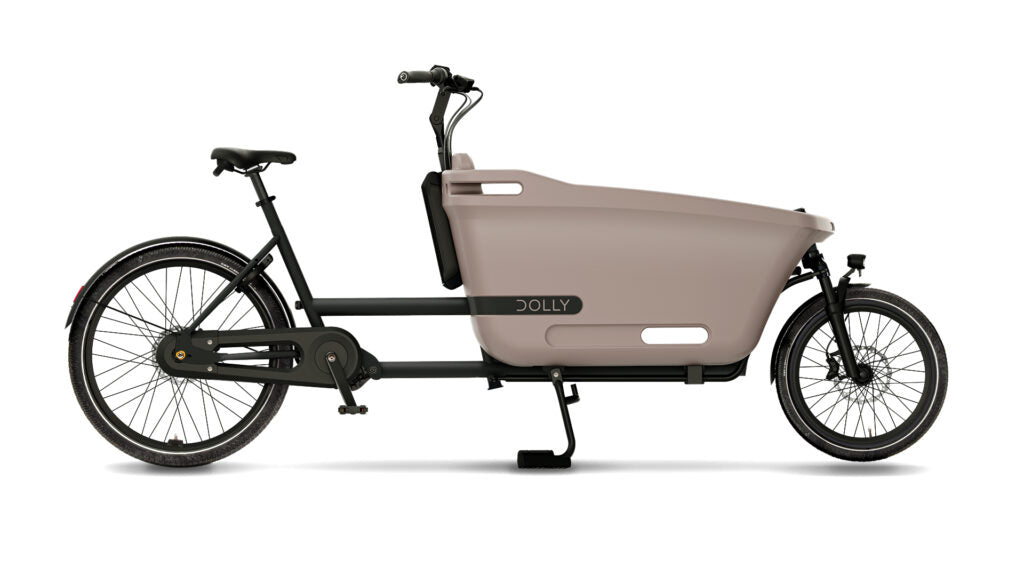 Dolly Joy Lastenrad in Black Hazelnut, Studioaufnahme