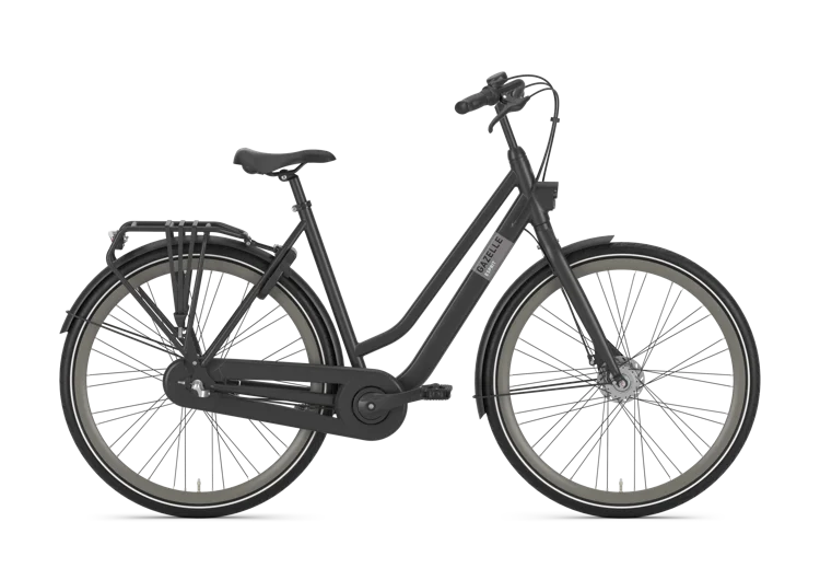 Gazelle Esprit L – Damenrad mit Nabendynamo – Black Mat