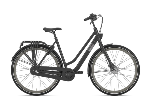 Gazelle Esprit L – Damenrad mit Nabendynamo – Black Mat