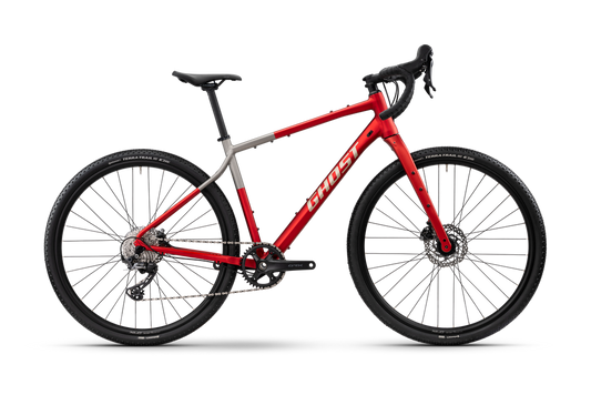 Ghost Asket C2 Gravel Bike 2026 in Deep Crimson Gunmetal Gray matt, Seitenansicht