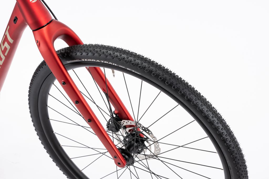 Ghost Asket C2 Gravel Bike, Detailansicht Rahmen und Reifen