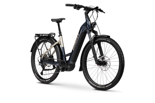 Ghost E-Teru Advanced EQ LOW - uni eerie black/beaver - glossy Alltagstaugliches E-Bike mit Bosch & Vollausstattung - 800 Wh