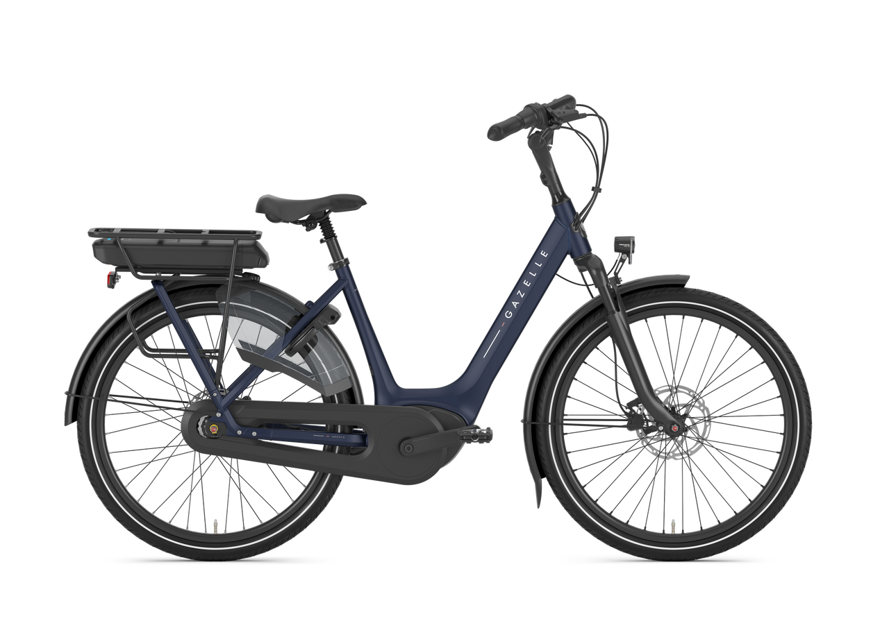 Gazelle Arroyo C8 E-Bike Cityrad in Saturn Blue Matt – 26 Zoll Seitenansicht