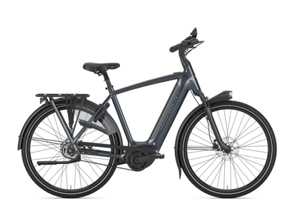 Gazelle Grenoble C5 E-Bike Herrenrad in Anthracite Grey – Seitenansicht