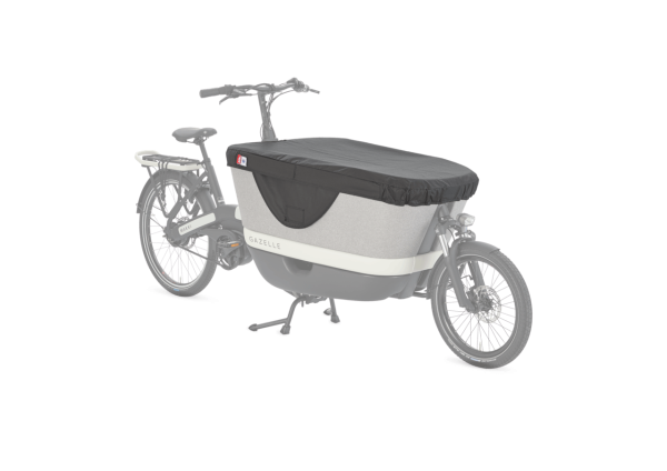 Gazelle Makki Abdeckhaube – Detailansicht auf der Transportbox