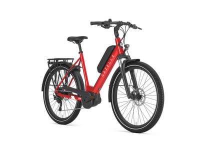 Gazelle Medeo T9 E-Bike Damenrad in Champion Red – Seitenansicht