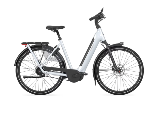 Gazelle Arroyo C5+ Elite Frozen White glänzend – Tiefeinsteiger E-Bike mit Gates Riemenantrieb