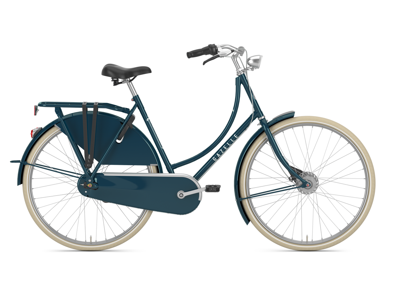 Gazelle Classic Hollandrad in Pine Green – 28 Zoll Tiefeinsteiger Seitenansicht