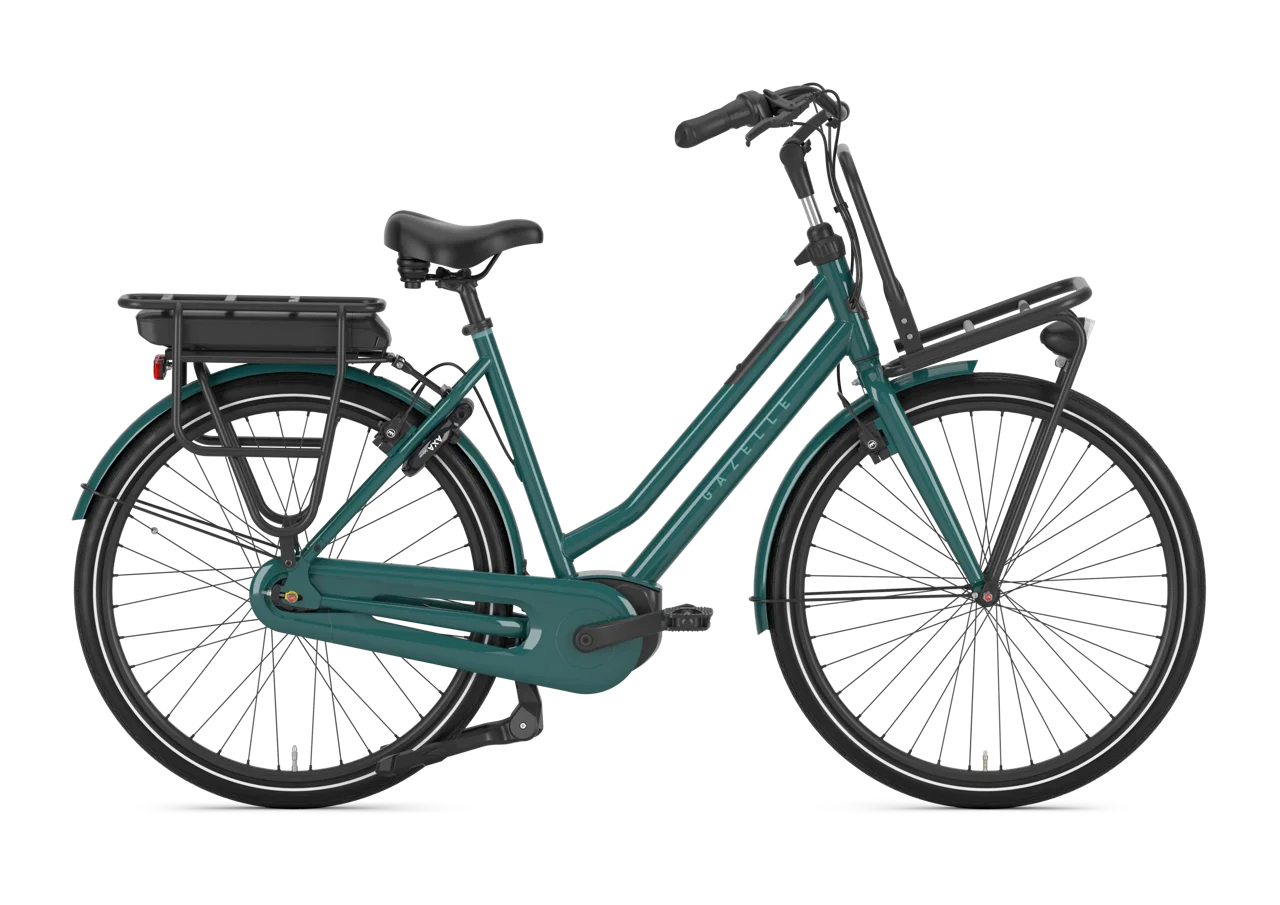 Gazelle HeavyDutyNL C7+ HMB – E-Bike Damenrad mit Bosch-Motor – Thyme Green