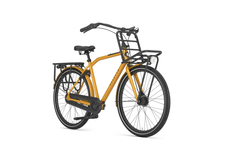 Gazelle HeavyDutyNL 7-Gang – Cityrad mit Nabendynamo – Turmeric Yellow - 49 cm (1.60m