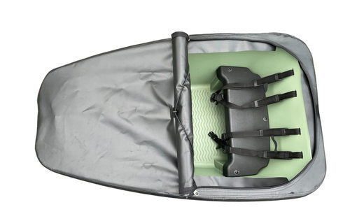 Dolly Bakfiets V1 Boxcover mit Reißverschluss schwarz matt – Kistenabdeckung für die Box