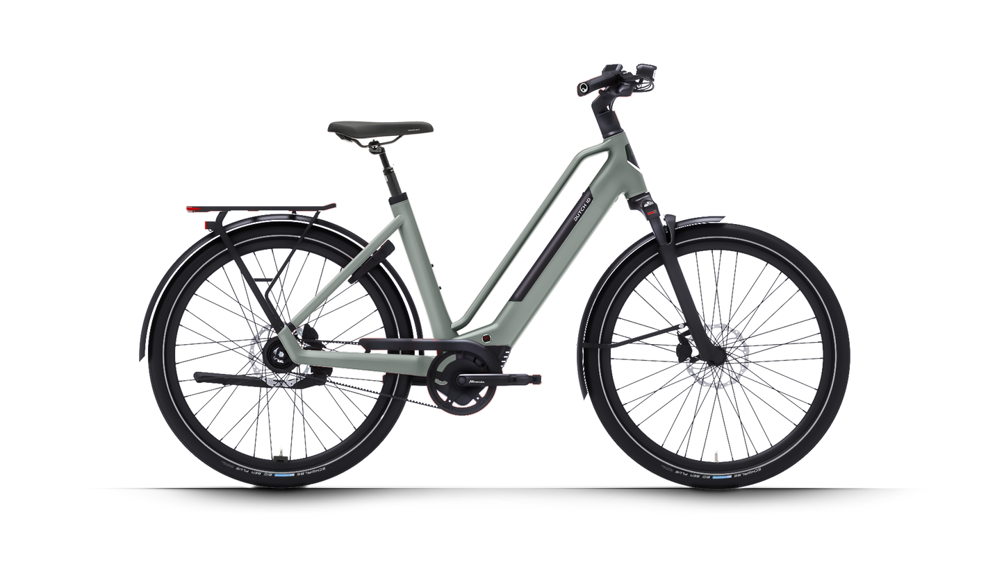 Dutch ID Maze E-Bike Damenrad Sage Green – Ansicht 1