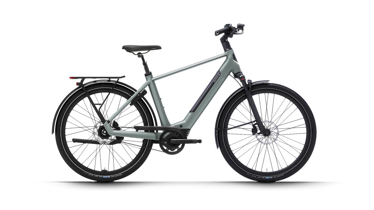 Dutch ID Maze E-Bike Herrenrad Sage Green – Ansicht 1