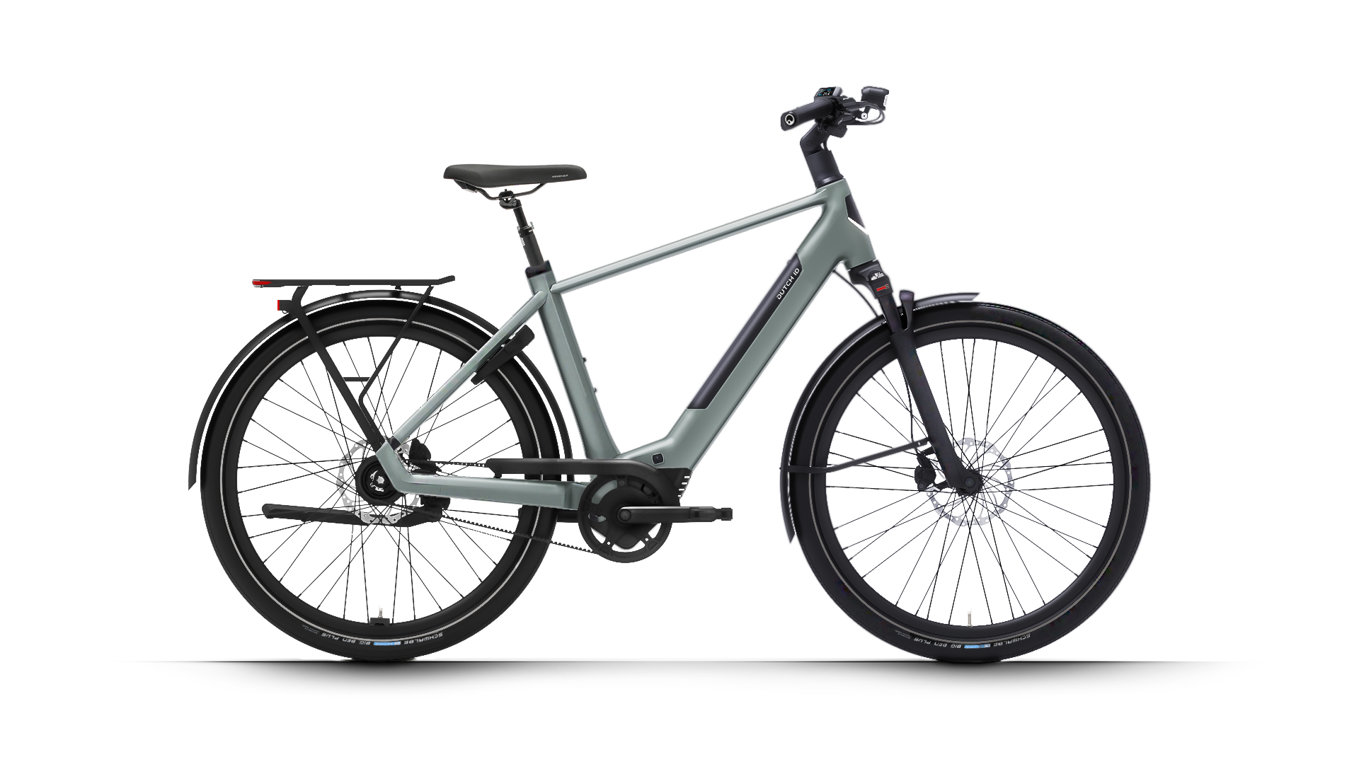 Dutch ID Maze E-Bike Herrenrad Sage Green – Ansicht 1