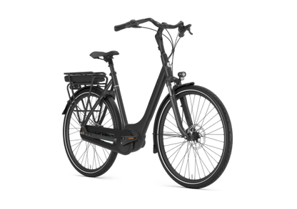 Gazelle Paris C8 Low-Step 28 Zoll in Black Matt – Gesamtansicht mit Shimano Nexus 8-Gang
