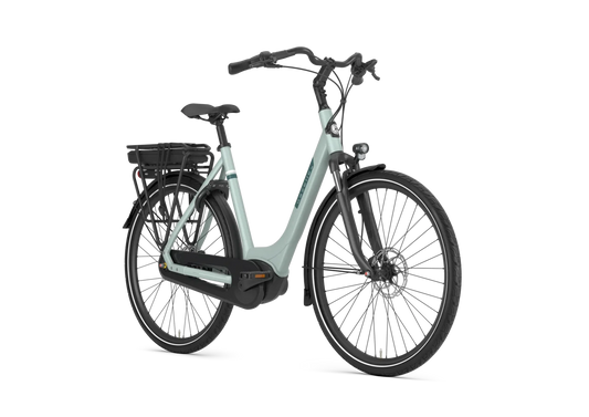 Gazelle Paris C7 Damenrad Light Olive Matt – Detailansicht Bosch Antrieb
