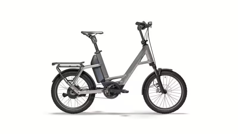 QiO Compact CXNINEx E-Bike in Lead Metal – 20 Zoll E-Bike mit Bosch Performance Line CX