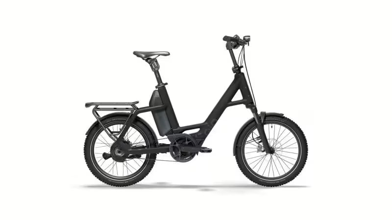 QiO Compact CXNINEx E-Bike in Night Black Matt – Bosch CX Mittelmotor, 800 Wh, Riemenantrieb