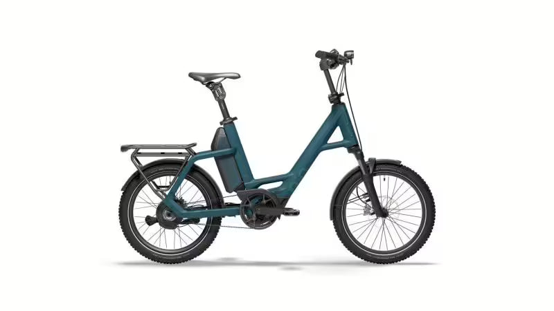 QiO Compact CXNINEx E-Bike in Petrol Blue Matt – Tiefeinsteiger mit 3x3 NINE Nabenschaltung