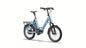 QiO Compact CXNINEx E-Bike in Retro Blue Matt – 20 Zoll Kompakt-E-Bike für die Stadt
