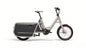 QiO Long P9 E-Cargorad in Lunar White Matt – Lastenrad mit Schwalbe Pick-Up Reifen