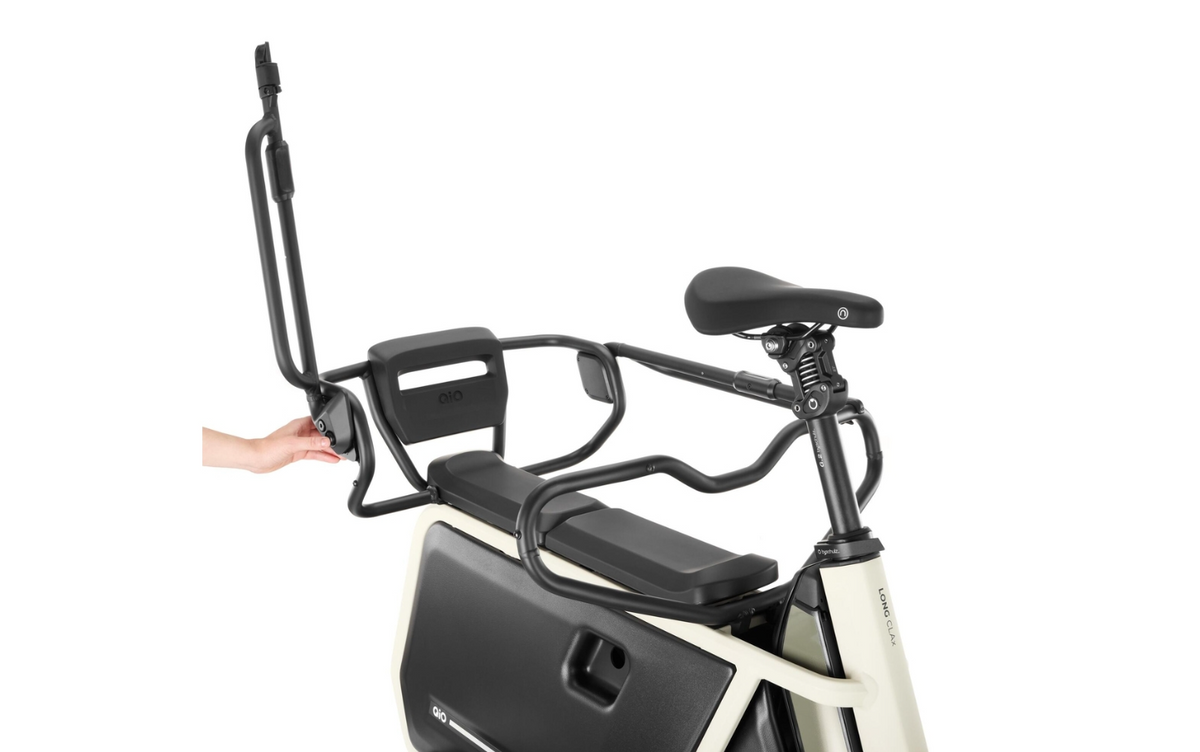 QiO Rail Middle Foldable Reling schwarz – Seitenteile per Knopfdruck zu öffnen