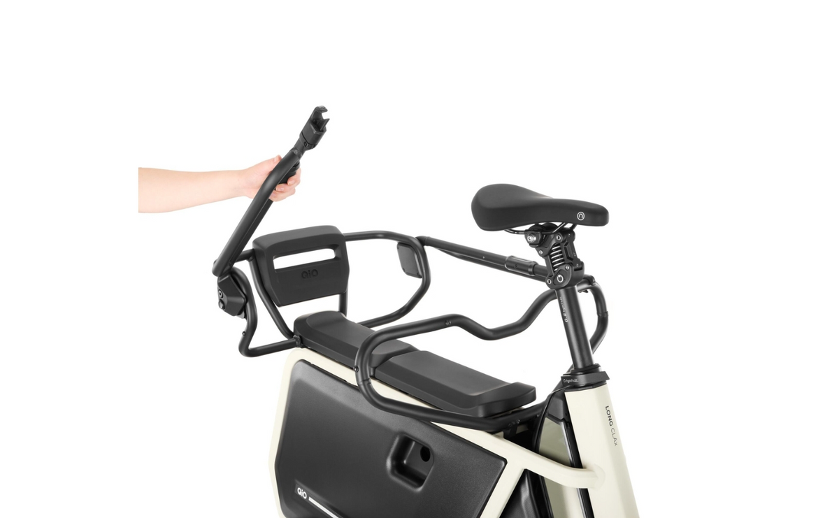 QiO Rail Middle Foldable Reling schwarz – Aluminium-Seitenteile für den Heckträger