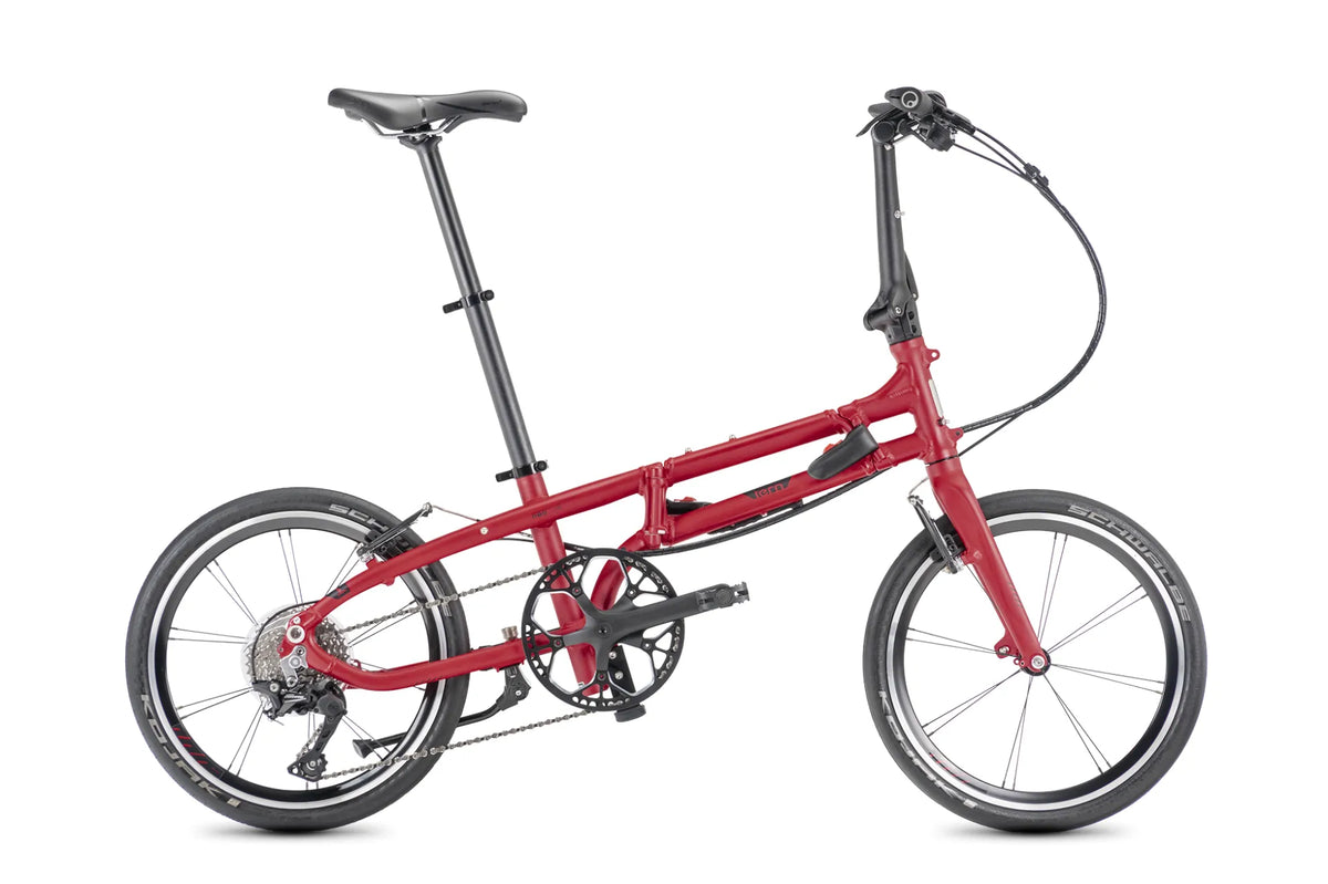 Tern BYB P10 Faltrad in Satin Red / Black – Seitenansicht