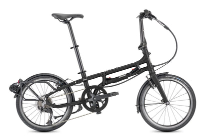 Tern BYB P8 Faltrad in Satin Black / Silver – Seitenansicht