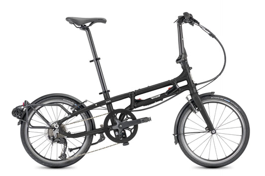 Tern BYB P8 Faltrad in Satin Black / Silver – Seitenansicht