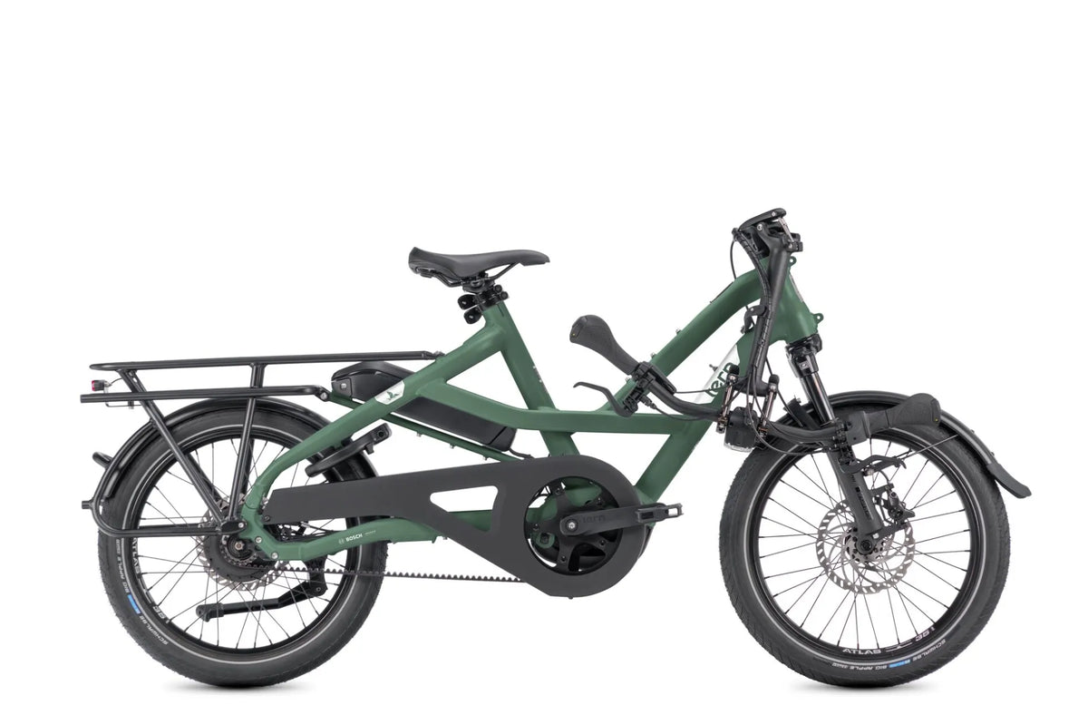 Tern HSD P00 Kompaktrad E-Bike in Satin Spruce / Silver – gefaltet