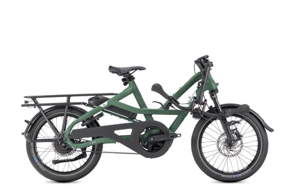 Tern HSD P00 Kompaktrad E-Bike in Satin Spruce / Silver – gefaltet