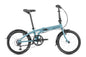 Tern Link B7 Faltrad in Satin Misty Blue / Blue – Seitenansicht